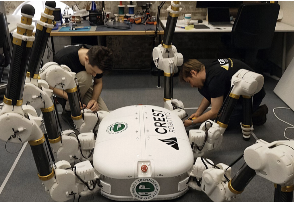 “Charlotte”: la araña robot australiana que construirá casas en la Luna